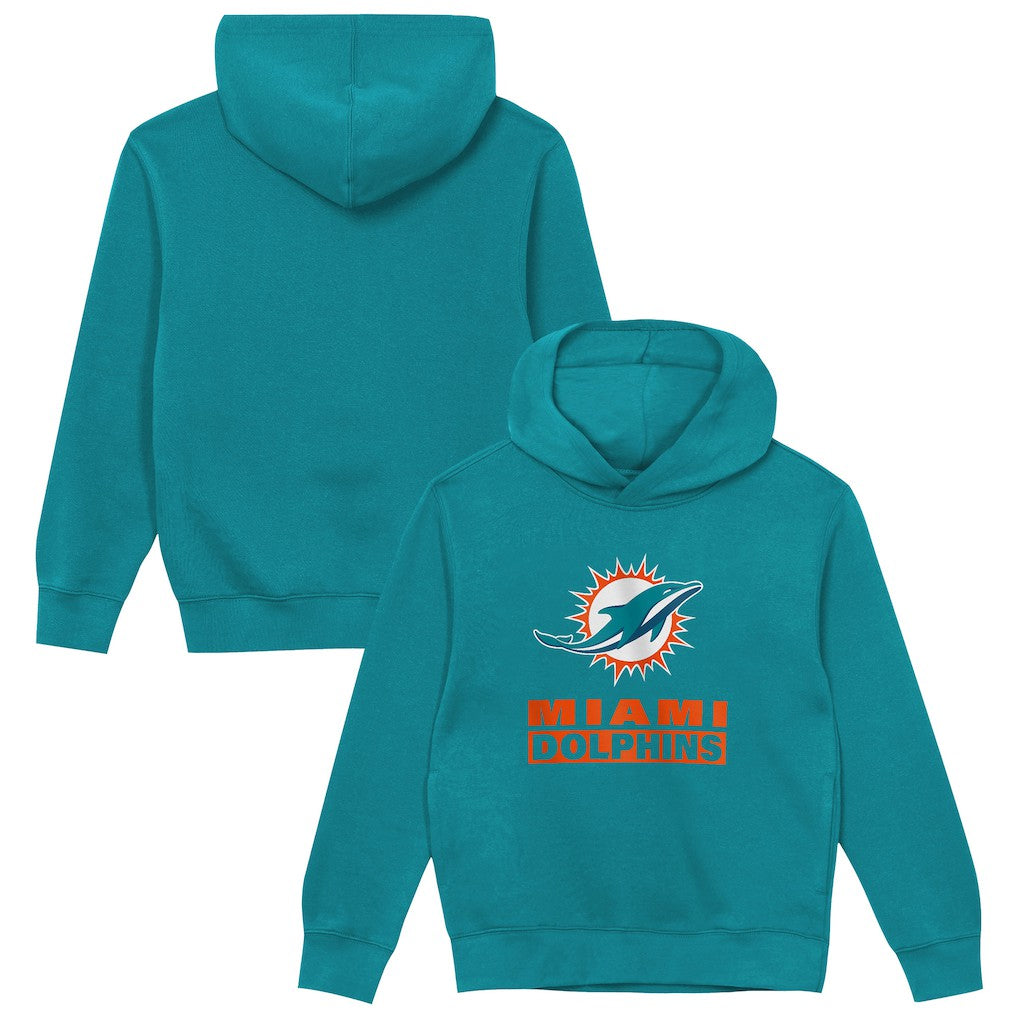 Miami Dolphins Outerstuff Preschool Back to Basics Hoodie Aqua | NFL