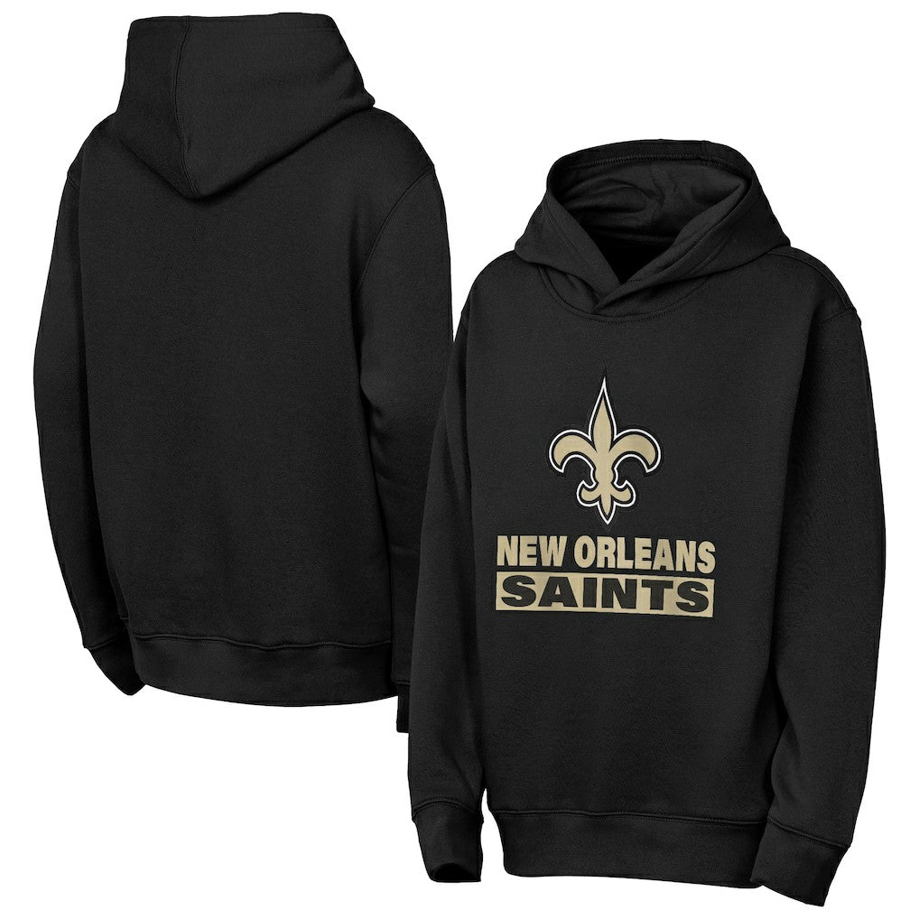 New Orleans Saints Outerstuff Youth Back to Basics Hoodie Black | NFL