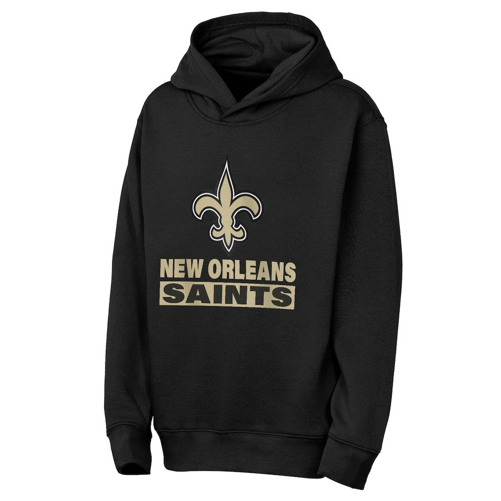 New Orleans Saints Outerstuff Youth Back to Basics Hoodie Black | NFL