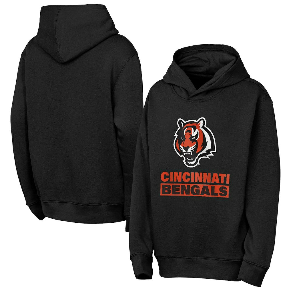 Cincinnati Bengals Outerstuff Youth Back to Basics Hoodie Black | NFL