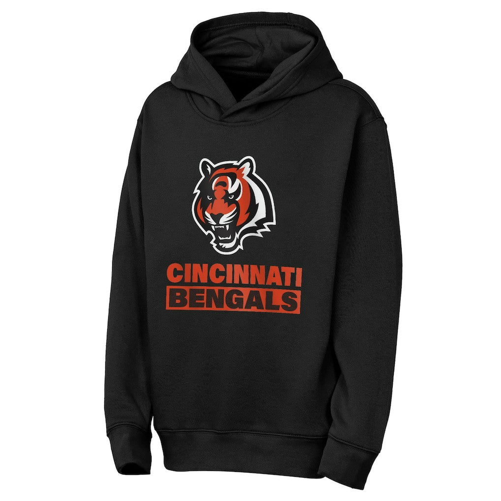 Cincinnati Bengals Outerstuff Youth Back to Basics Hoodie Black | NFL