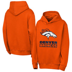 Denver Broncos Outerstuff Youth Back to Basics Hoodie Orange | NFL