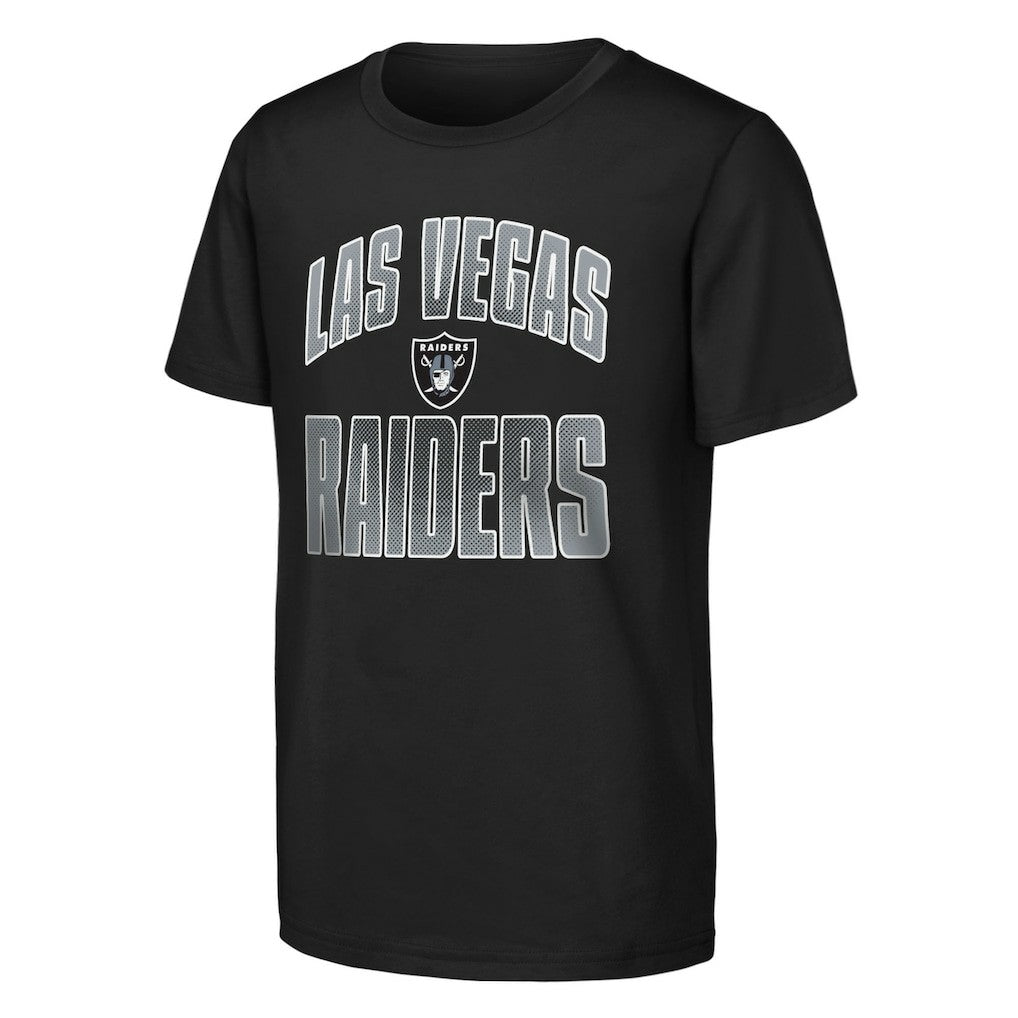 Las Vegas Raiders Outerstuff Youth Never Quit 2-Pack T-Shirt Set Black | NFL