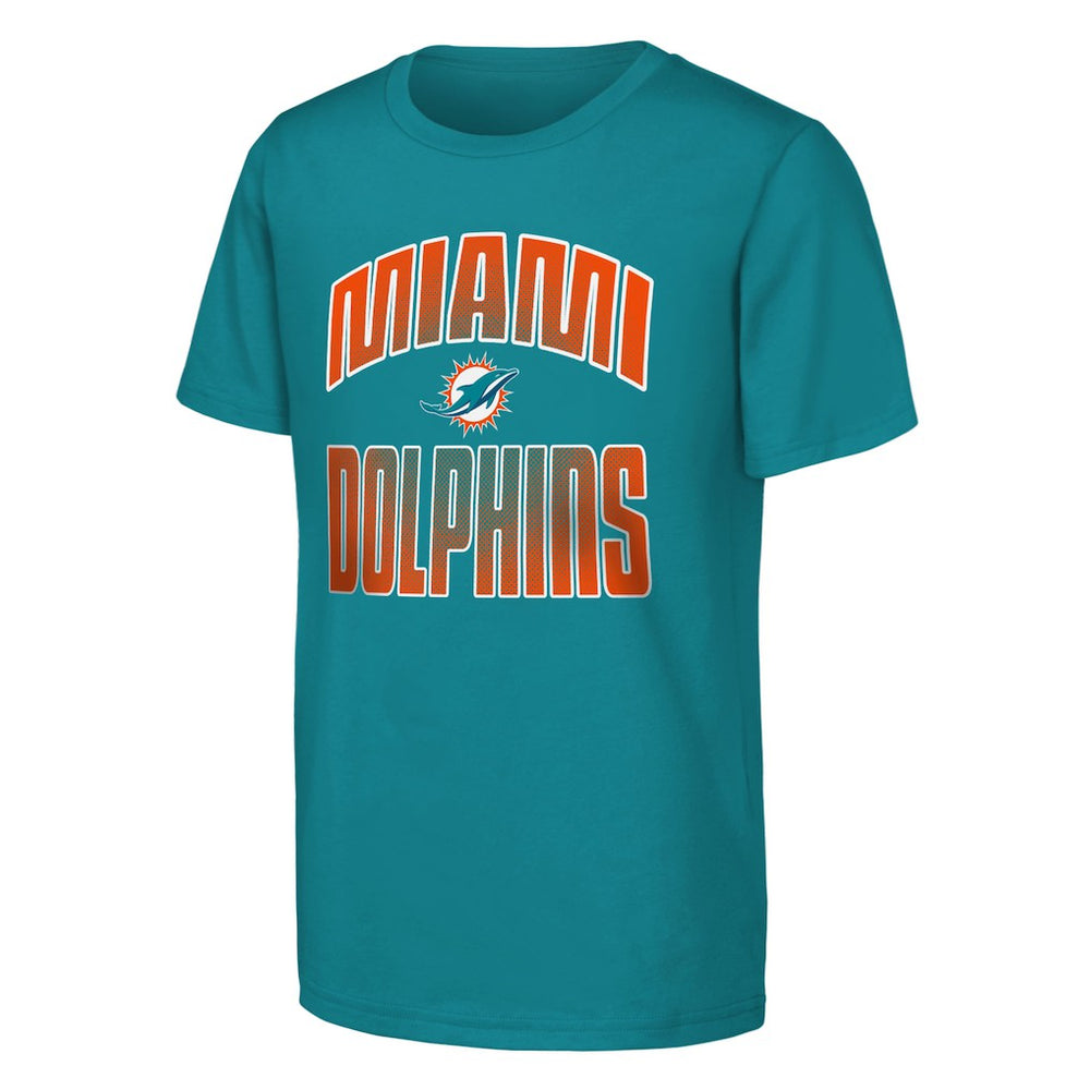 Miami Dolphins Outerstuff Youth Never Quit 2-Pack T-Shirt Set Aqua | NFL