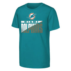 Miami Dolphins Outerstuff Youth Never Quit 2-Pack T-Shirt Set Aqua | NFL