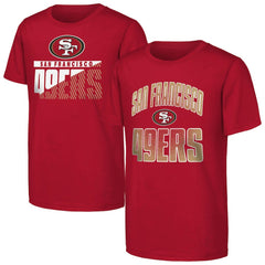 San Francisco 49ers Outerstuff Youth Never Quit 2-Pack T-Shirt Set Scarlet | NFL