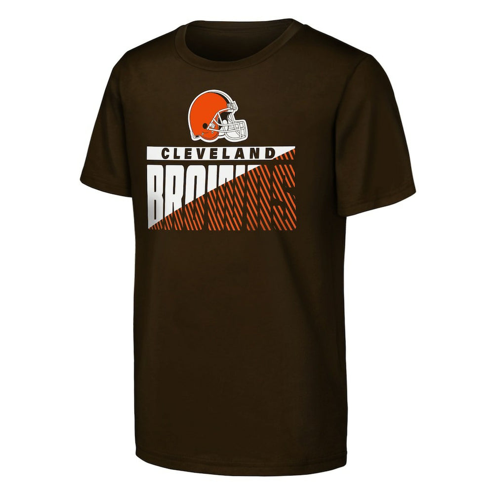 Cleveland Browns Outerstuff Youth Never Quit 2-Pack T-Shirt Set Brown | NFL