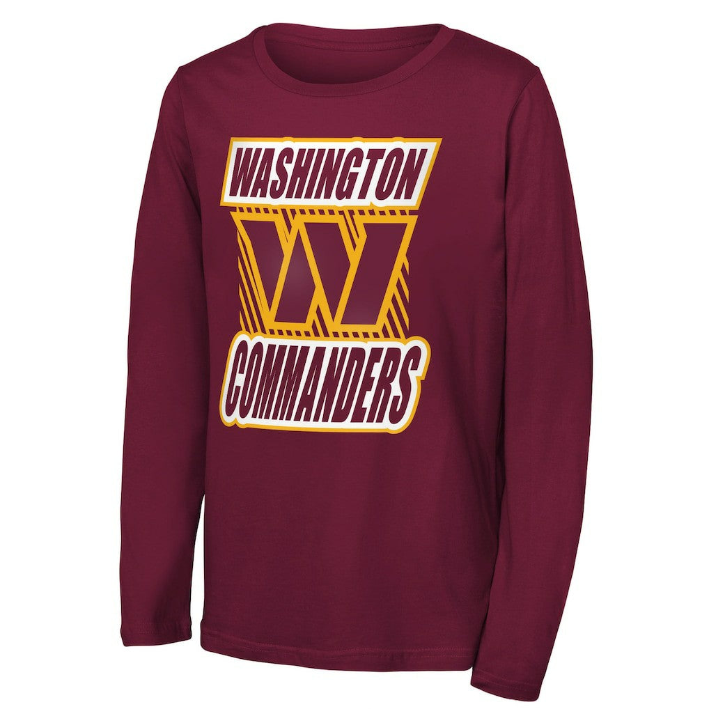 Washington Commanders Outerstuff Youth Never Settle Long Sleeve T-Shirt Burgundy | NFL
