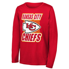 Kansas City Chiefs Outerstuff Youth Never Settle Long Sleeve T-Shirt Red | NFL