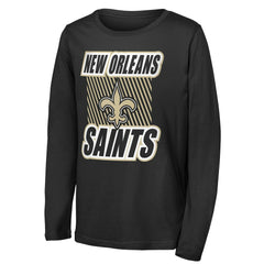 New Orleans Saints Outerstuff Youth Never Settle Long Sleeve T-Shirt Black | NFL