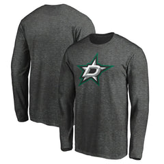 Dallas Stars Fanatics Logo Long Sleeve T-Shirt - Charcoal - NHL