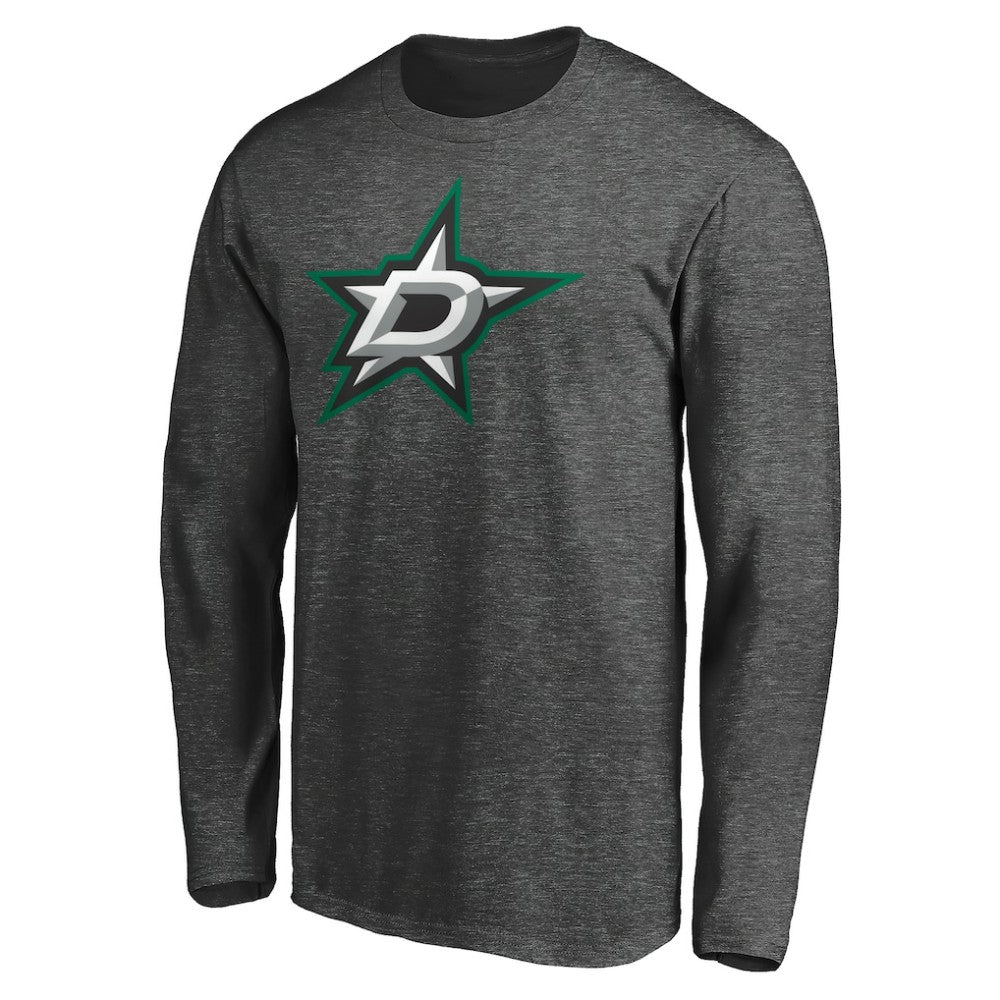 Dallas Stars Fanatics Logo Long Sleeve T-Shirt - Charcoal - NHL