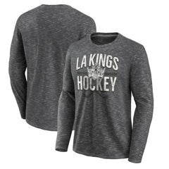 Los Angeles Kings Fanatics Logo Long Sleeve T-Shirt - Charcoal - NHL