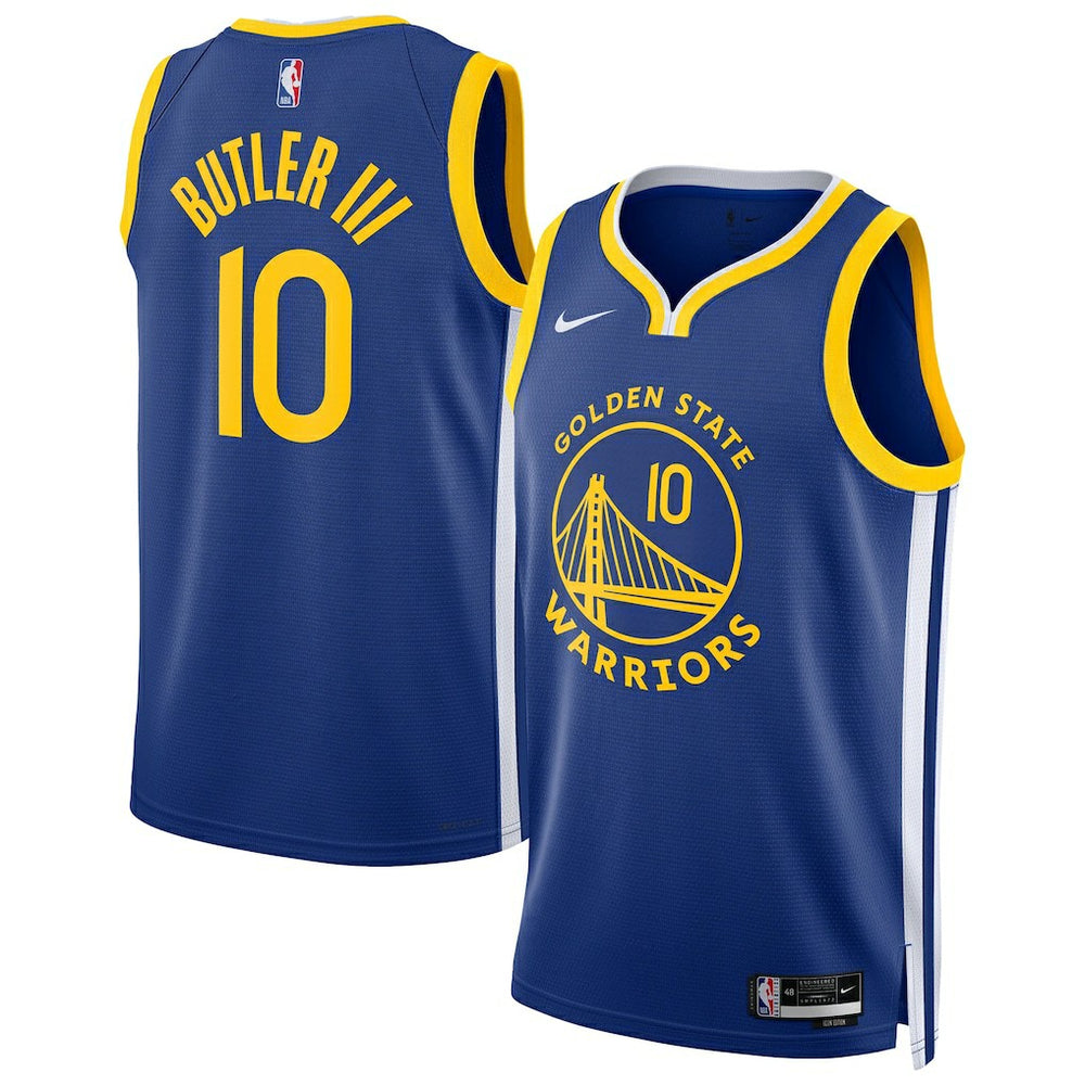 Jimmy Butler III Golden State Warriors Male Swingman Player Jersey Icon Editi- Royal - NBA