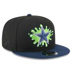 Dallas Cowboys New Era Nickelodeon Slime 9FIFTY Snapback Hat Black/Navy | NFL