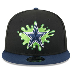 Dallas Cowboys New Era Nickelodeon Slime 9FIFTY Snapback Hat Black/Navy | NFL