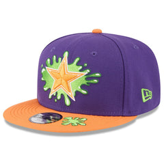 Dallas Cowboys New Era Youth Nickelodeon Slime 9FIFTY Snapback Hat Purple/Orange | NFL