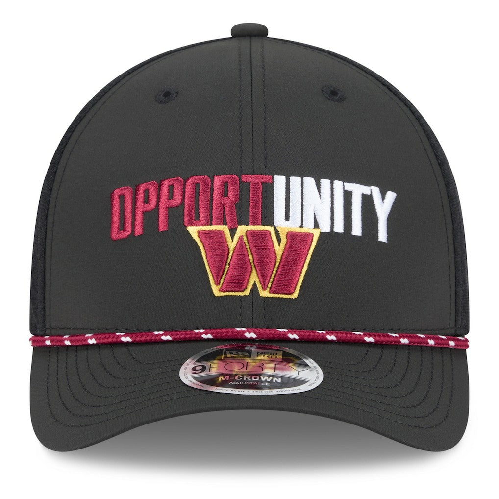 Washington Commanders New Era 2025 Inspire Change 9FORTY M-Crown Adjustable Hat Black | NFL