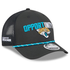 Jacksonville Jaguars New Era 2025 Inspire Change 9FORTY M-Crown Adjustable Hat Black | NFL