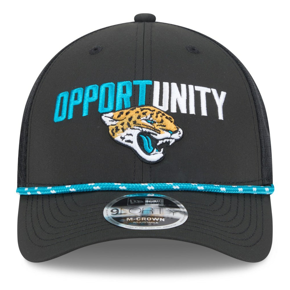 Jacksonville Jaguars New Era 2025 Inspire Change 9FORTY M-Crown Adjustable Hat Black | NFL