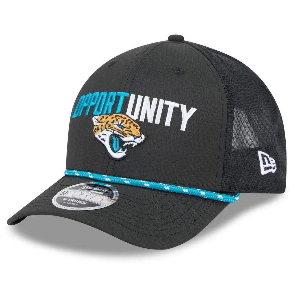 Jacksonville Jaguars New Era 2025 Inspire Change 9FORTY M-Crown Adjustable Hat Black | NFL