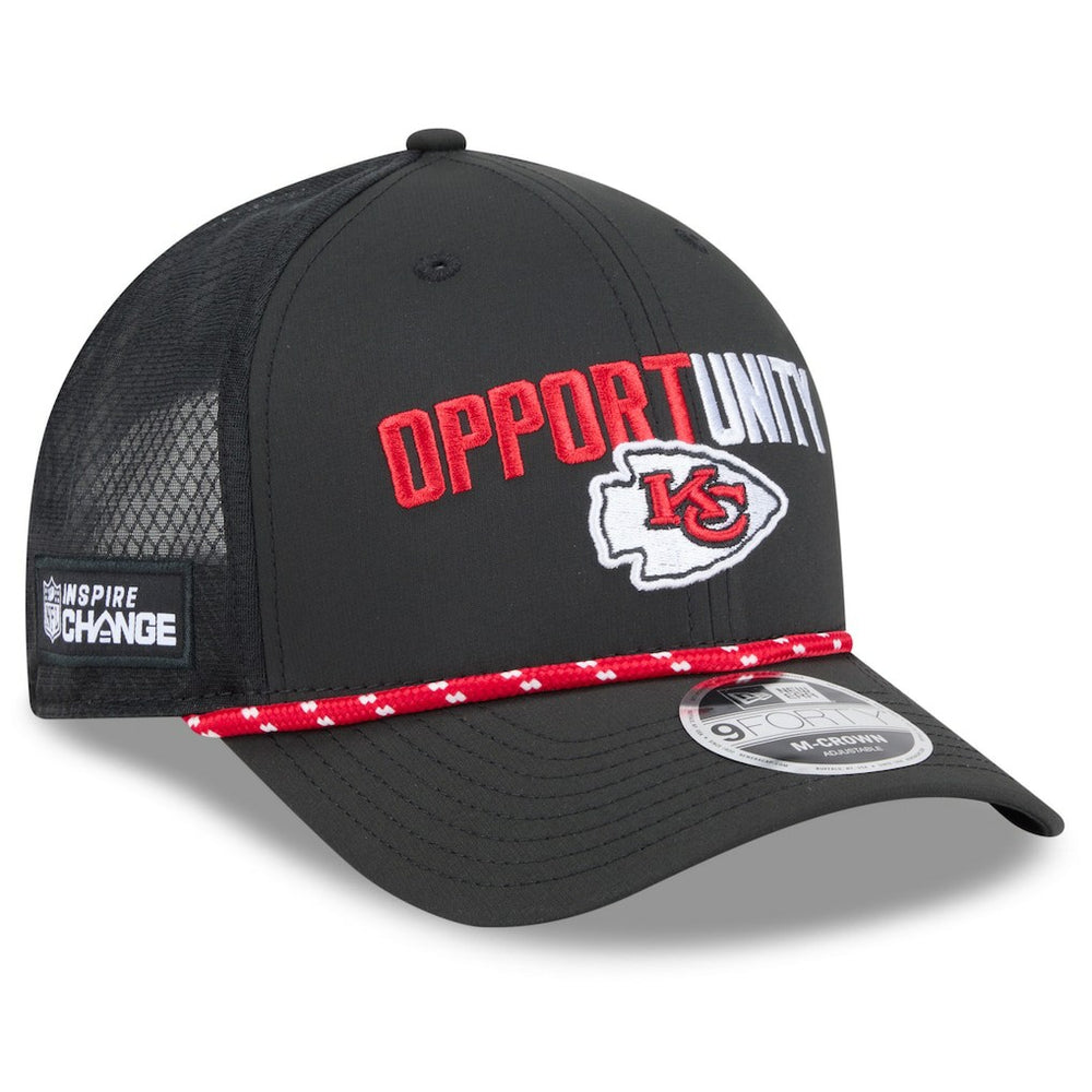 Kansas City Chiefs New Era 2025 Inspire Change 9FORTY M-Crown Adjustable Hat Black | NFL