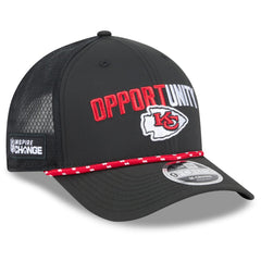 Kansas City Chiefs New Era 2025 Inspire Change 9FORTY M-Crown Adjustable Hat Black | NFL