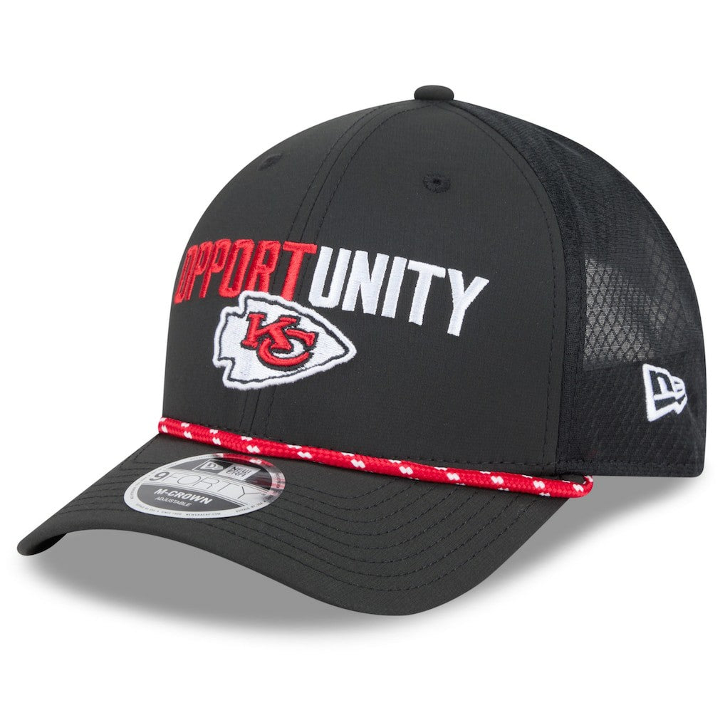 Kansas City Chiefs New Era 2025 Inspire Change 9FORTY M-Crown Adjustable Hat Black | NFL