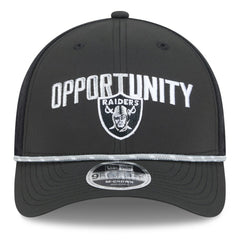 Las Vegas Raiders New Era 2025 Inspire Change 9FORTY M-Crown Adjustable Hat Black | NFL