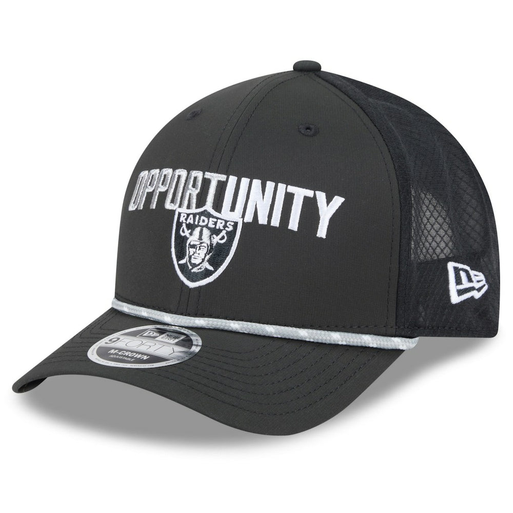 Las Vegas Raiders New Era 2025 Inspire Change 9FORTY M-Crown Adjustable Hat Black | NFL