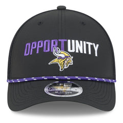 Minnesota Vikings New Era 2025 Inspire Change 9FORTY M-Crown Adjustable Hat Black | NFL