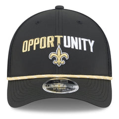 New Orleans Saints New Era 2025 Inspire Change 9FORTY M-Crown Adjustable Hat Black | NFL