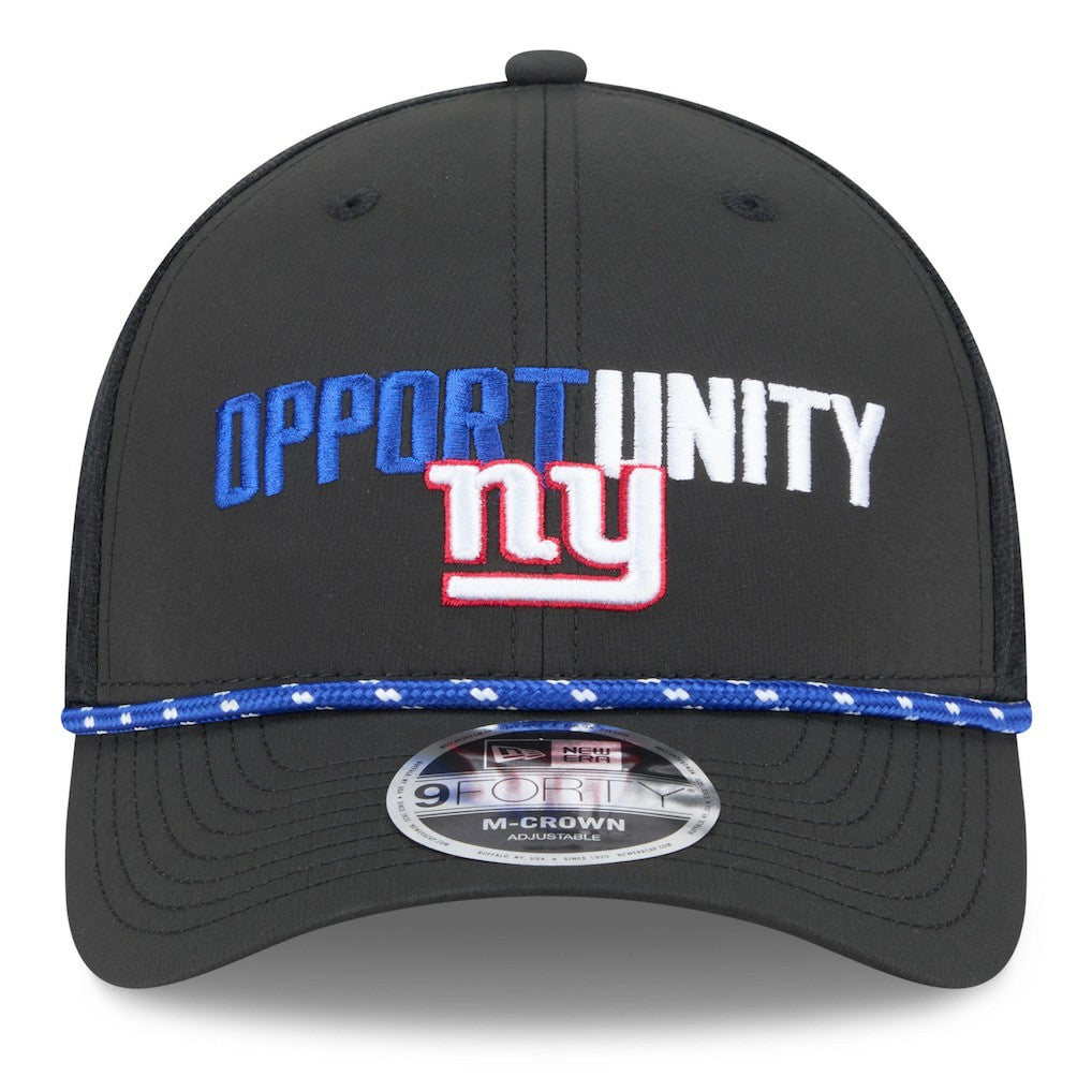 New York Giants New Era 2025 Inspire Change 9FORTY M-Crown Adjustable Hat Black | NFL