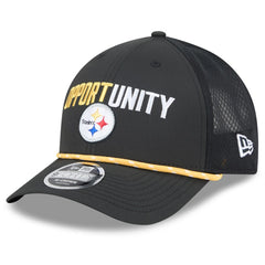 Pittsburgh Steelers New Era 2025 Inspire Change 9FORTY M-Crown Adjustable Hat Black | NFL