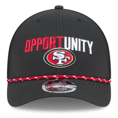 San Francisco 49ers New Era 2025 Inspire Change 9FORTY M-Crown Adjustable Hat Black | NFL