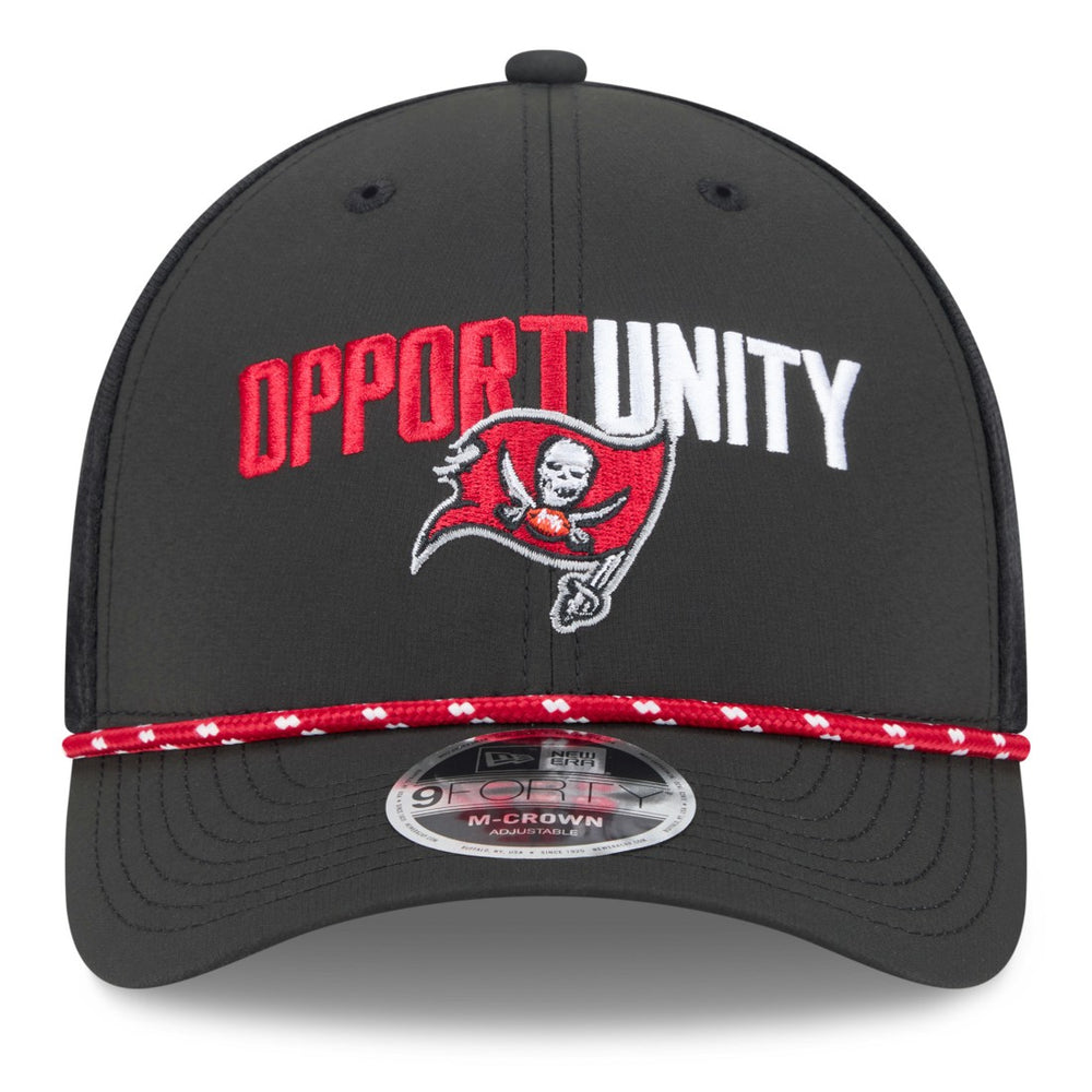 Tampa Bay Buccaneers New Era 2025 Inspire Change 9FORTY M-Crown Adjustable Hat Black | NFL