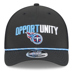 Tennessee Titans New Era 2025 Inspire Change 9FORTY M-Crown Adjustable Hat Black | NFL
