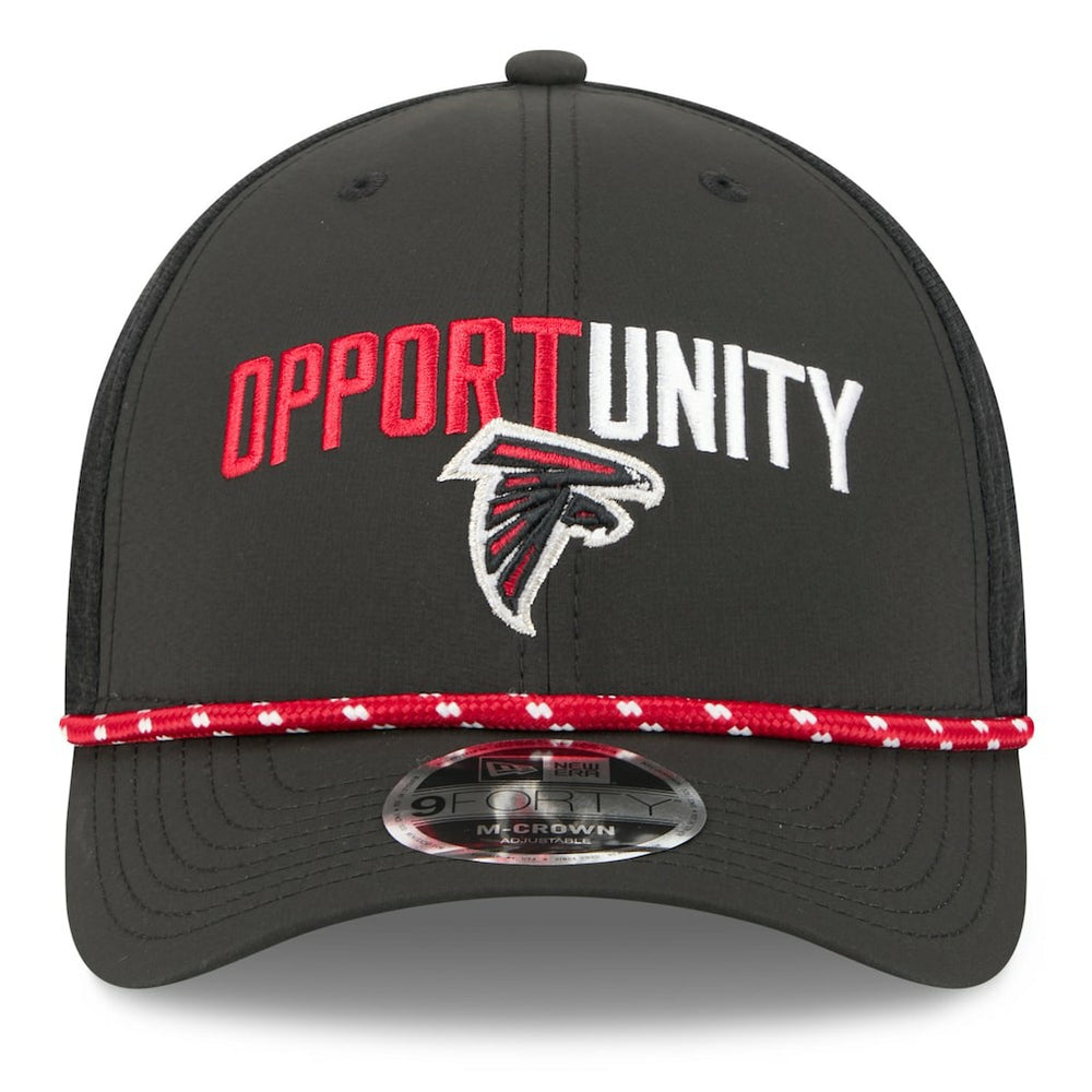 Atlanta Falcons New Era 2025 Inspire Change 9FORTY M-Crown Adjustable Hat Black | NFL