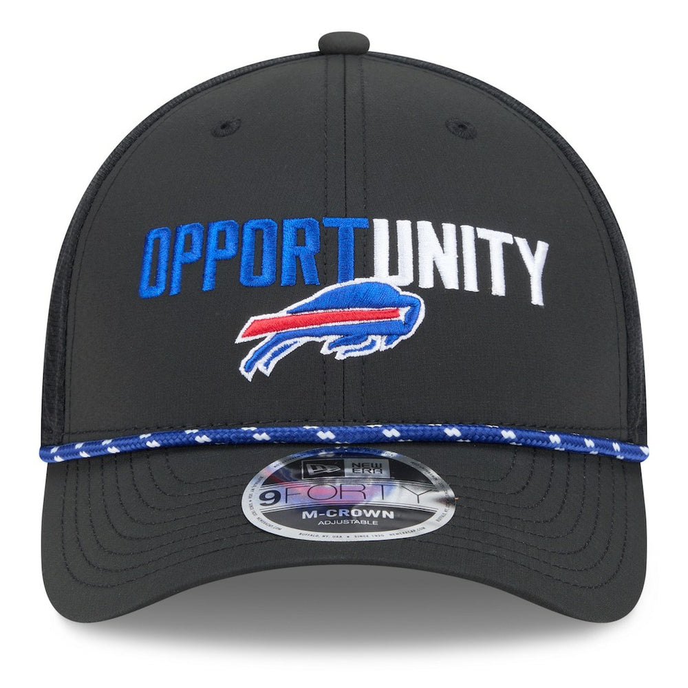Buffalo Bills New Era 2025 Inspire Change 9FORTY M-Crown Adjustable Hat Black | NFL