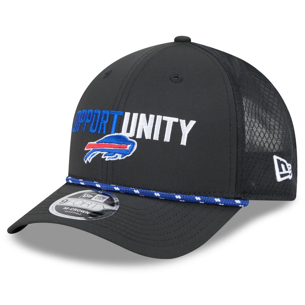 Buffalo Bills New Era 2025 Inspire Change 9FORTY M-Crown Adjustable Hat Black | NFL