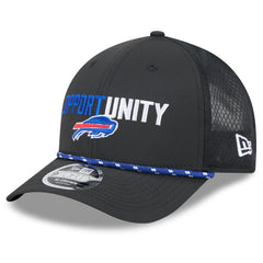 Buffalo Bills New Era 2025 Inspire Change 9FORTY M-Crown Adjustable Hat Black | NFL