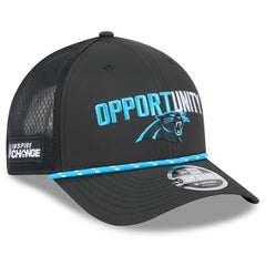 Carolina Panthers New Era 2025 Inspire Change 9FORTY M-Crown Adjustable Hat Black | NFL