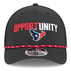 Houston Texans New Era 2025 Inspire Change 9FORTY M-Crown Adjustable Hat Black | NFL
