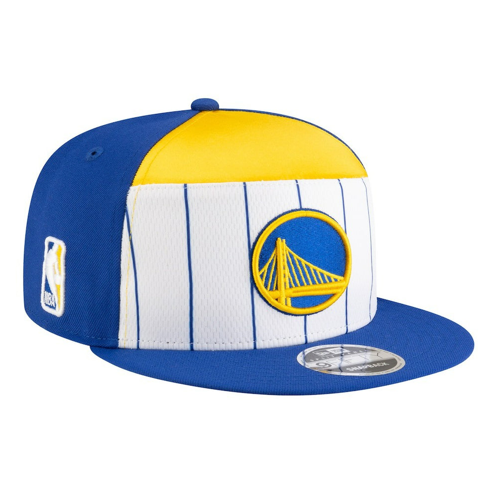 Golden State Warriors Youth 2025 NBA Tip Off Split Panel 9FIFTY Snapback Hat White/Royal - NBA