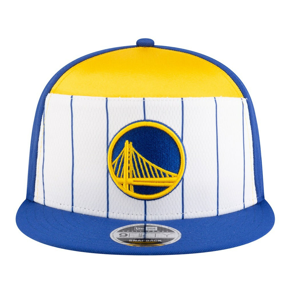 Golden State Warriors Youth 2025 NBA Tip Off Split Panel 9FIFTY Snapback Hat White/Royal - NBA