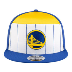 Golden State Warriors Youth 2025 NBA Tip Off Split Panel 9FIFTY Snapback Hat White/Royal - NBA