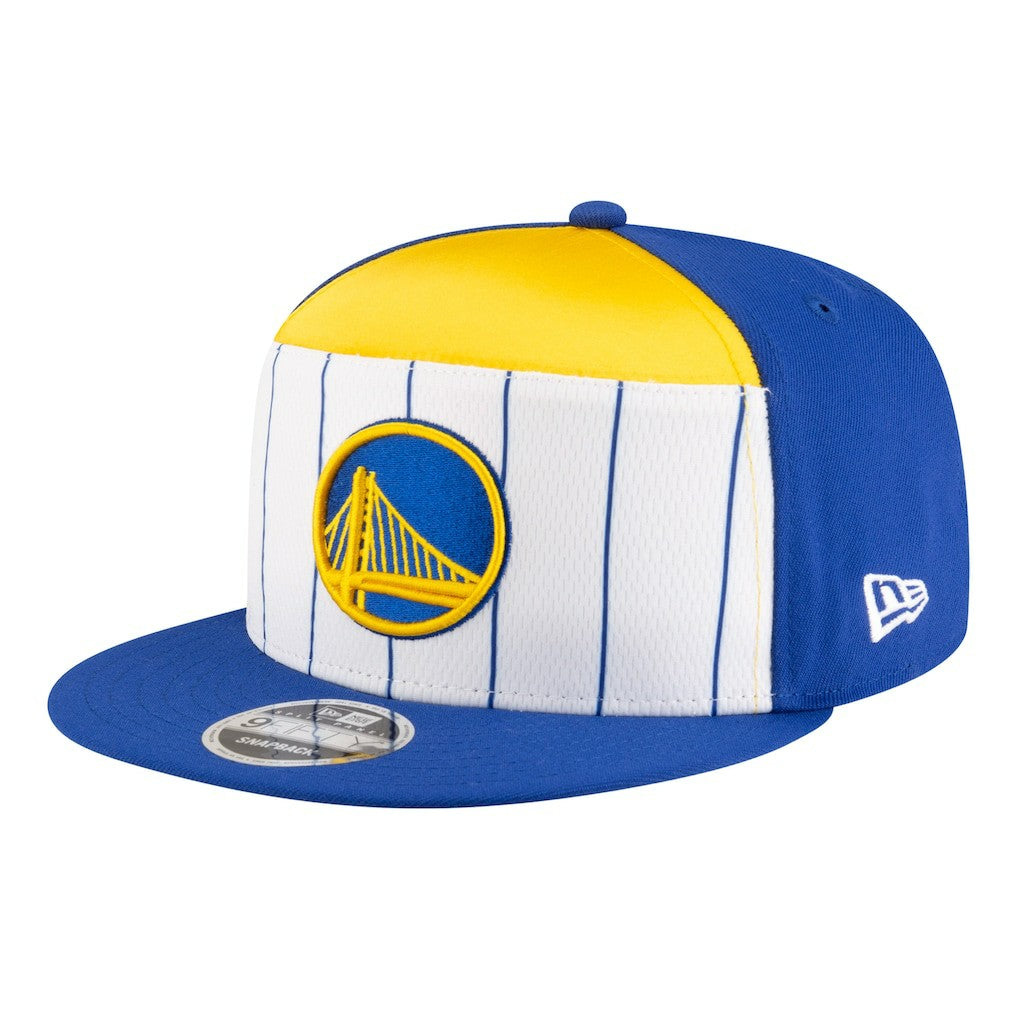 Golden State Warriors Youth 2025 NBA Tip Off Split Panel 9FIFTY Snapback Hat White/Royal - NBA