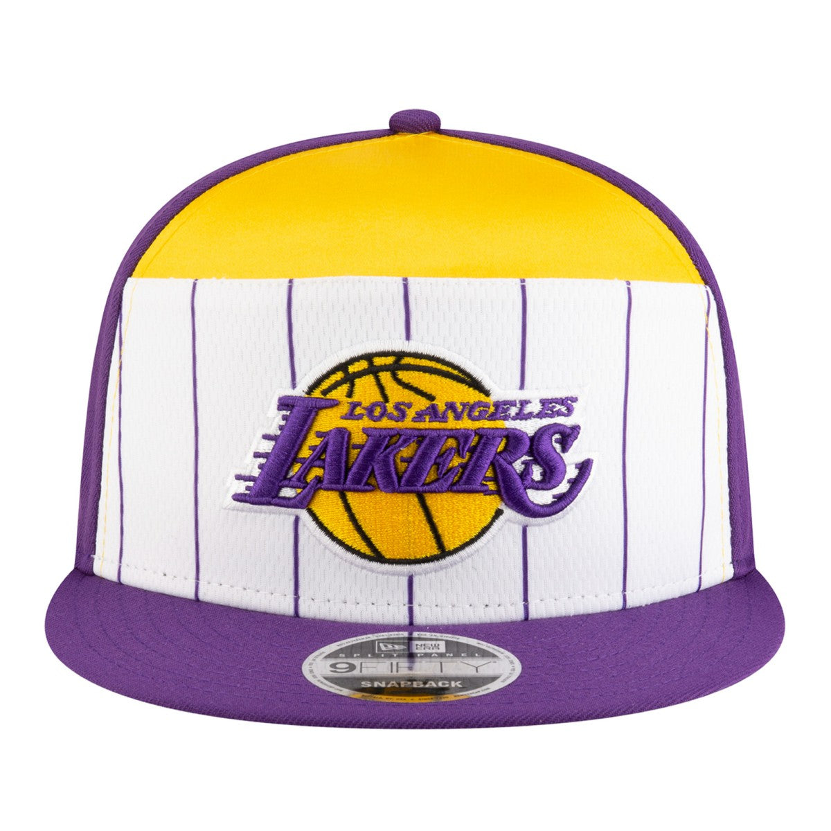 Los Angeles Lakers Youth 2025 NBA Tip Off Split Panel 9FIFTY Snapback Hat White/Purple - NBA