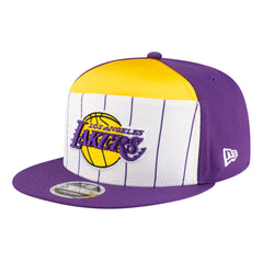 Los Angeles Lakers Youth 2025 NBA Tip Off Split Panel 9FIFTY Snapback Hat White/Purple - NBA