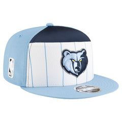 Memphis Grizzlies Youth 2025 NBA Tip Off Split Panel 9FIFTY Snapback Hat White/Light Blue - NBA